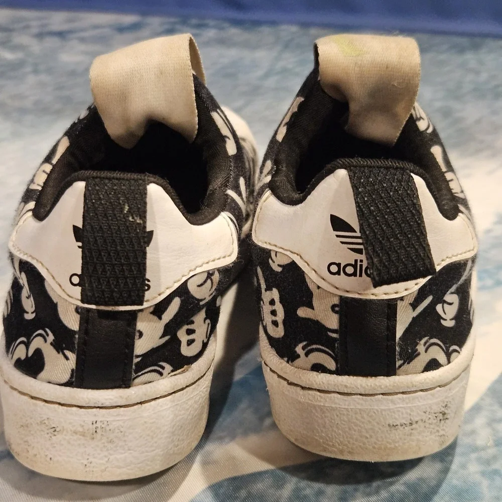 Disney Adidas Mickey Mouse Superstar 360 Slip On Shoes Kids Size 12